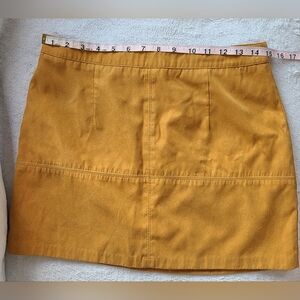 Mustard Mini Pencil Skirt